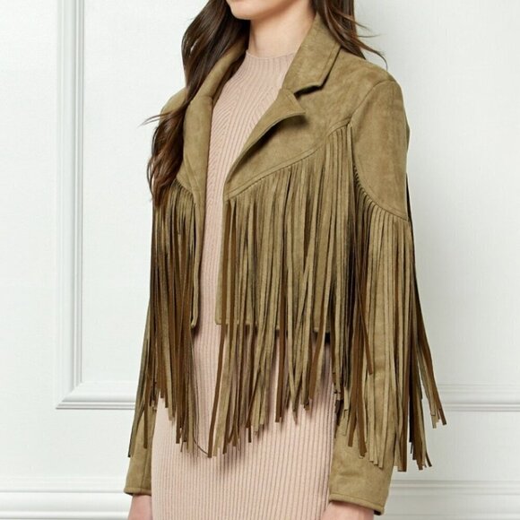 Jackets & Blazers - Fringe Sleeve Jacket